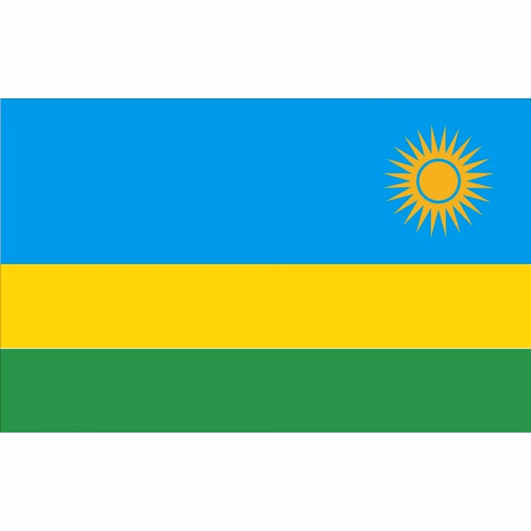 Rwanda Flag - 3' x 5' - Nylon