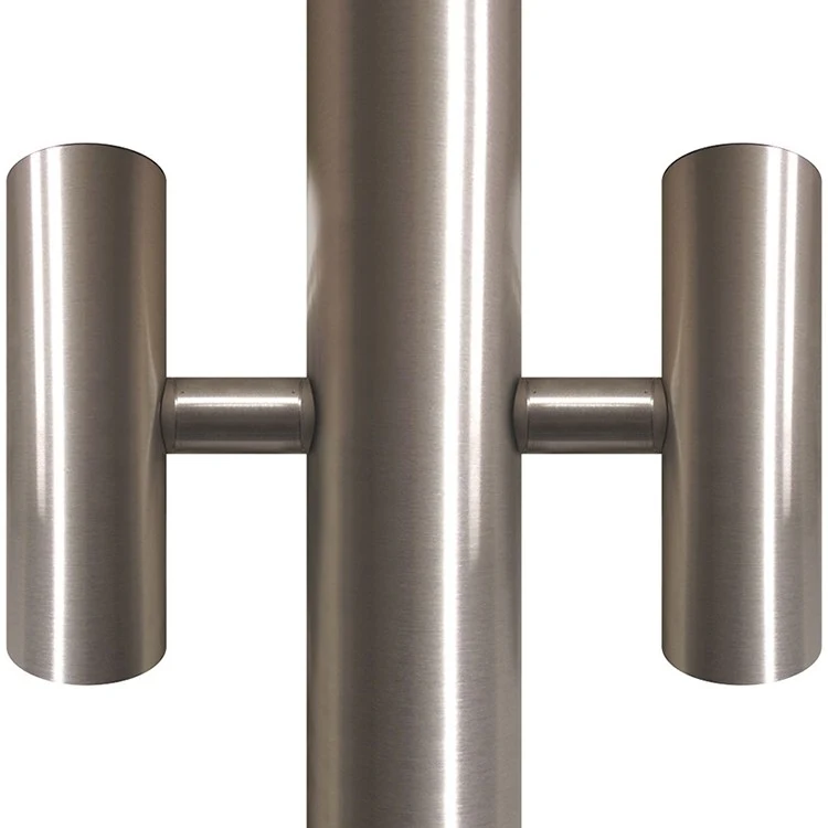 Silver Flagpole Tunnel Lights - for 5 1/2" Diameter Pole 1