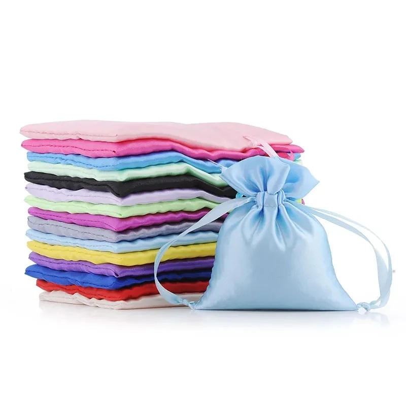 Customize Satin Gift Drawstring Bag 1
