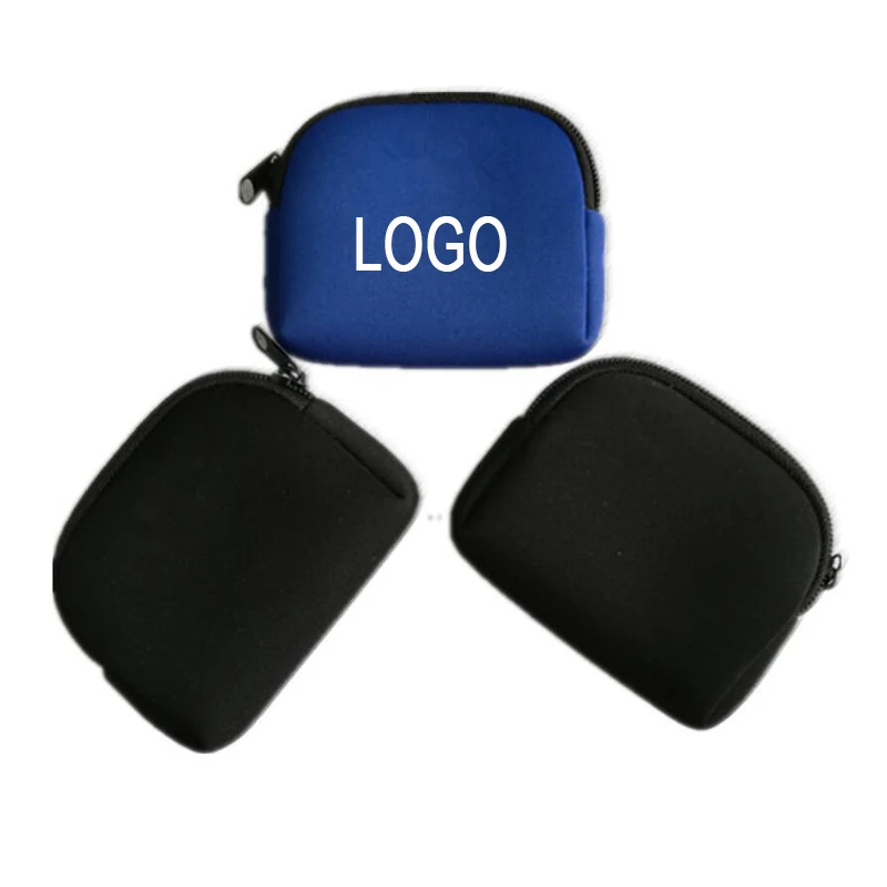 Neoprene Zip Pocket Pen Case Coin Bag 1