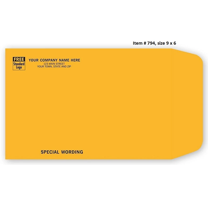 Envelopes, Kraft mailing: open end 1