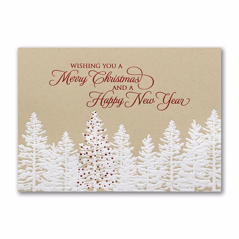 Rustic Christmas Forest Card