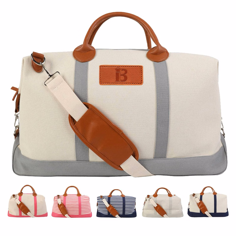 Canvas Leather Handle Bag