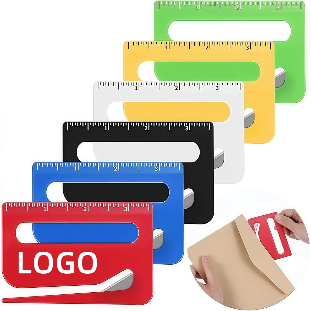 Multi-Function Letter Opener With Blade Magnifier And Ruler 1