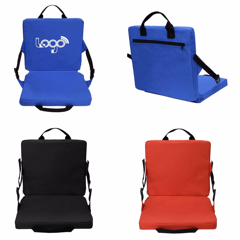 Portable Folding Stadium Seat Cushion With Pocket