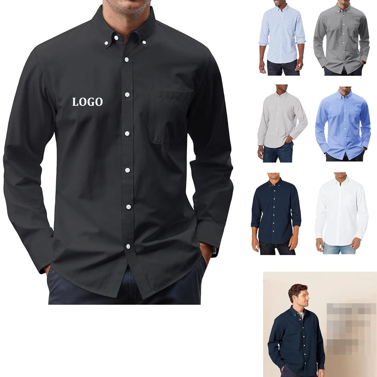 Men's Casual Long Sleeved Shirt 1