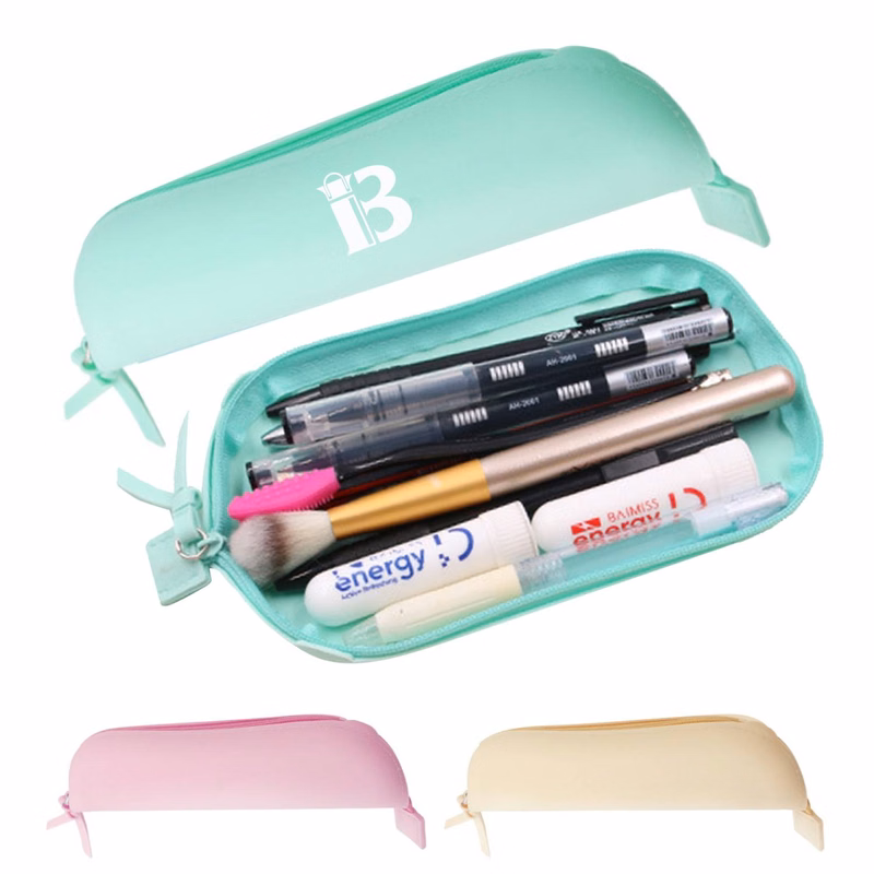 Silicone Organizing Cosmetics with Zipper
