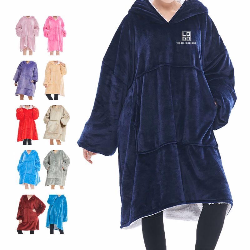 Wearable Hooded Lazy Blanket