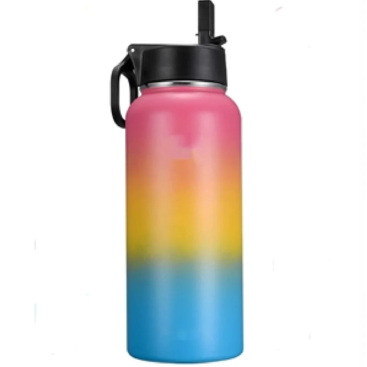 32 oz Water Bottle With New Wide Handle Straw Lid, custom water bottle with logo imprint 1
