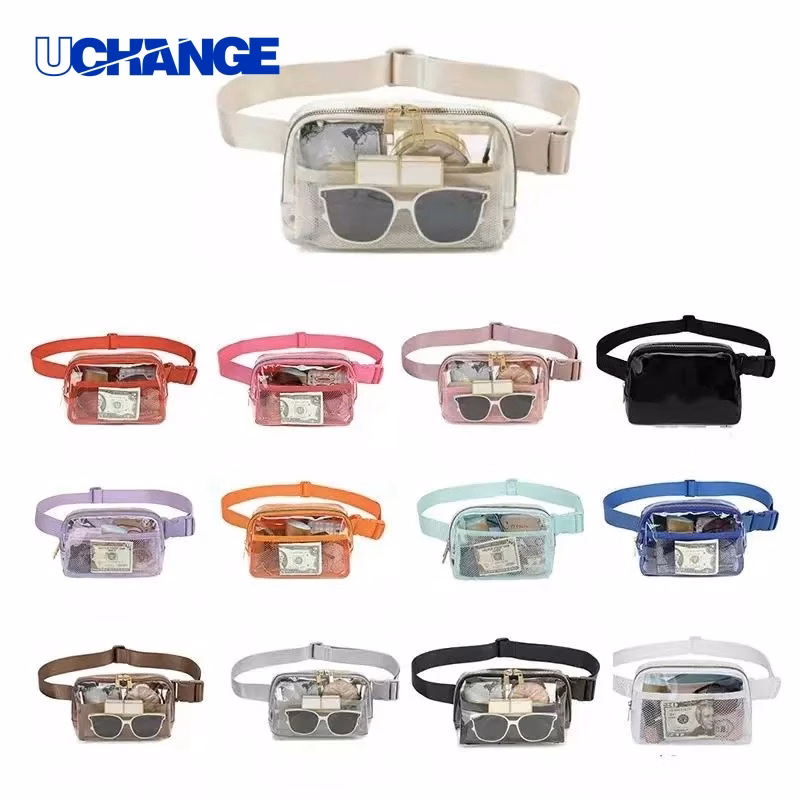 Clear PVC Transparent Fanny Pack Organizer for Events
