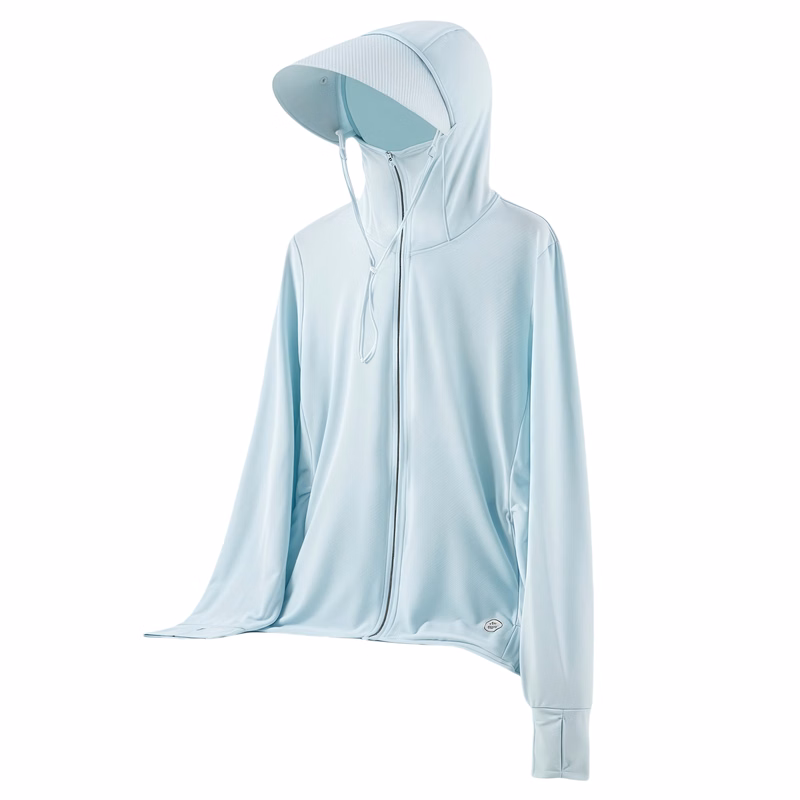 Cooling Sun Protection Hoodie with Detachable Wide Brim