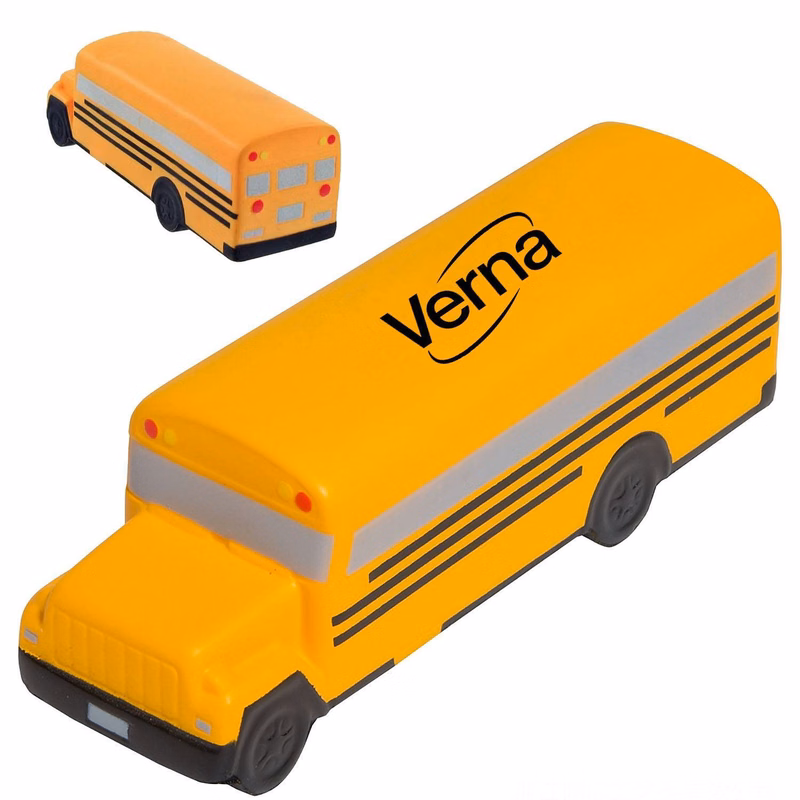 PU Foam School Bus Stress Reliever Toys