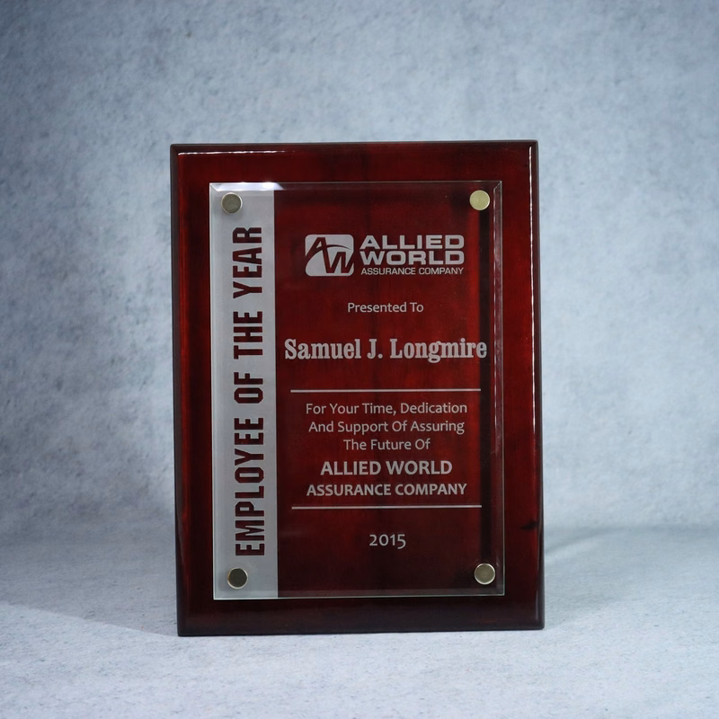 Canterbury Plaque With Stand-Offs Rosewood