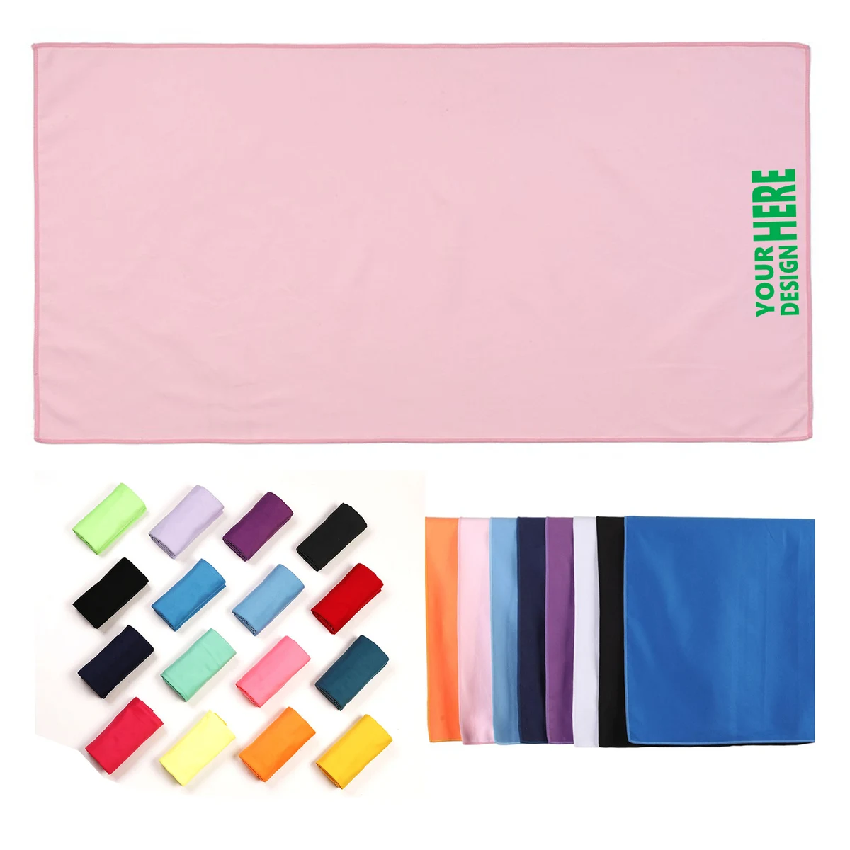 Premium Superfine Fiber Beach Towel 27.6" x 55.2" 1