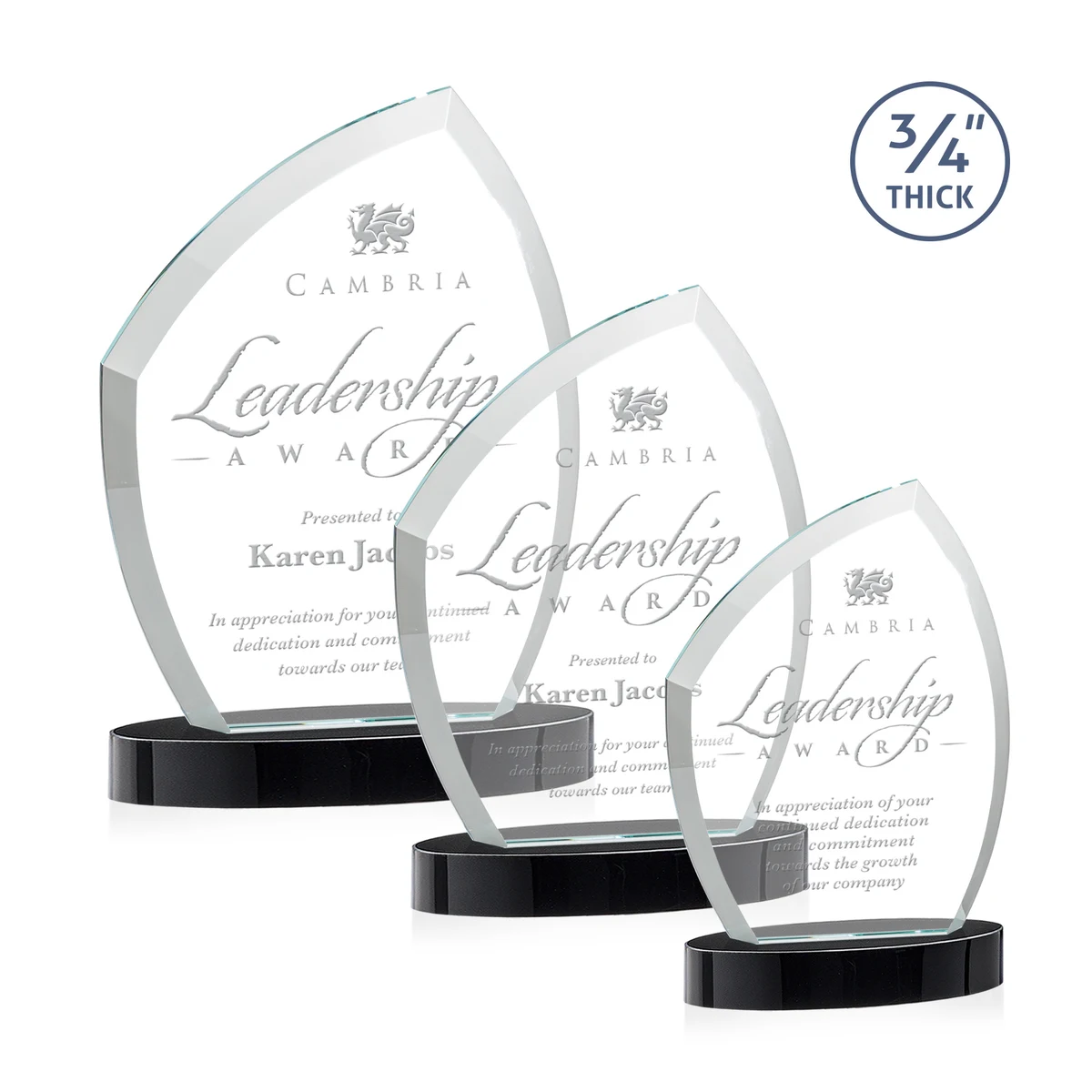 Daltry Award on Alberton Base - Black 1