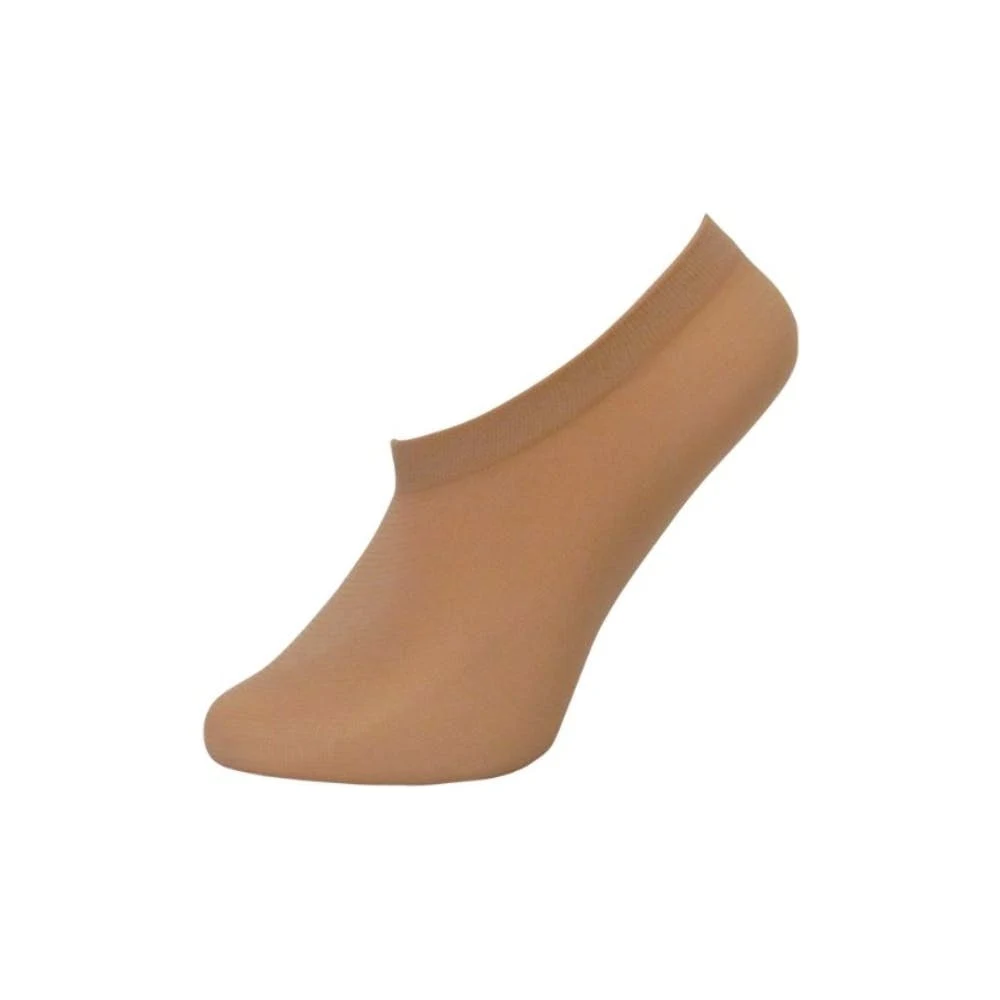 Women's No-Show Socks - Beige Size 9-11 1