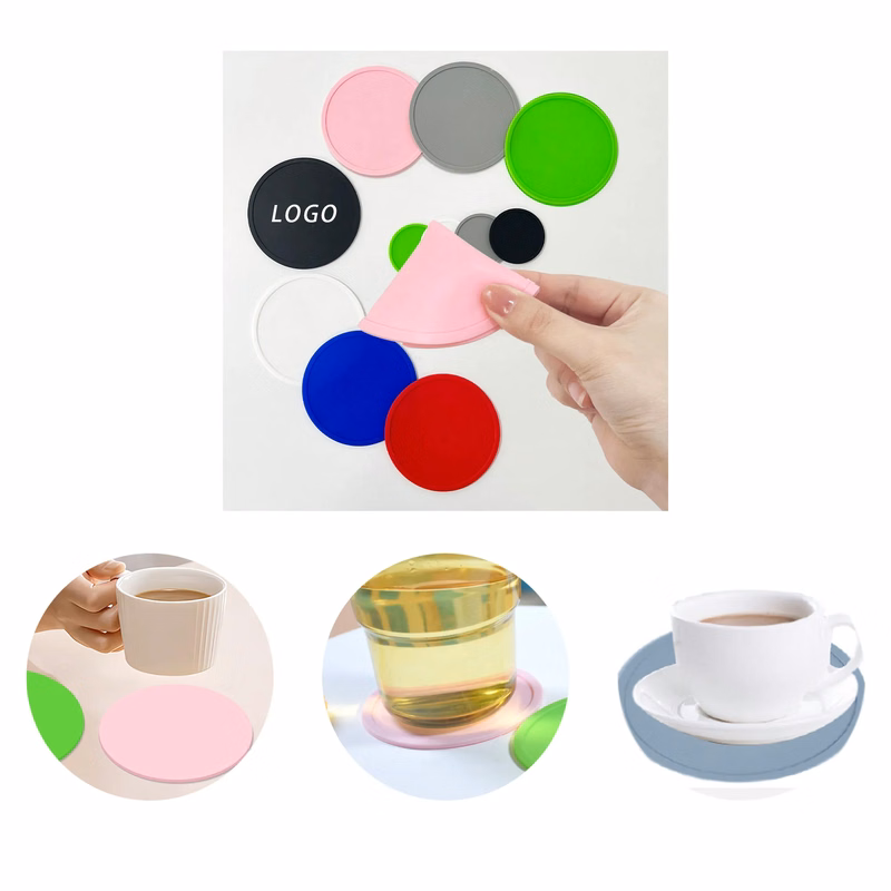 Premium Silicone Drink Coasters With Logo For Dinner