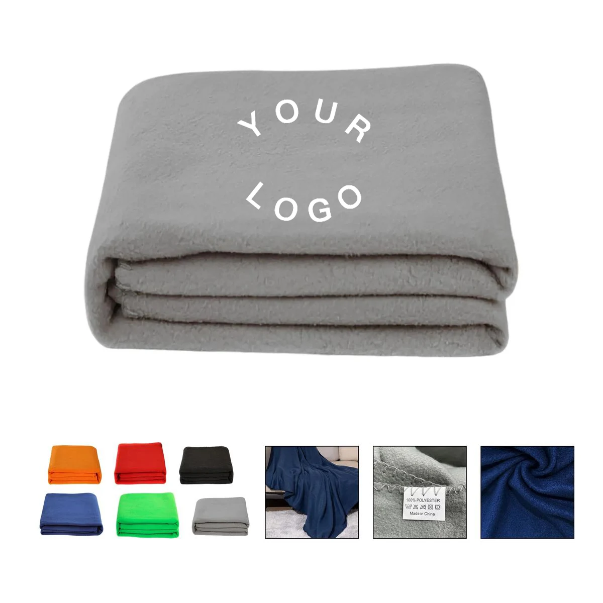 Warm Polyester Fleece Throw for Home or Travel 1