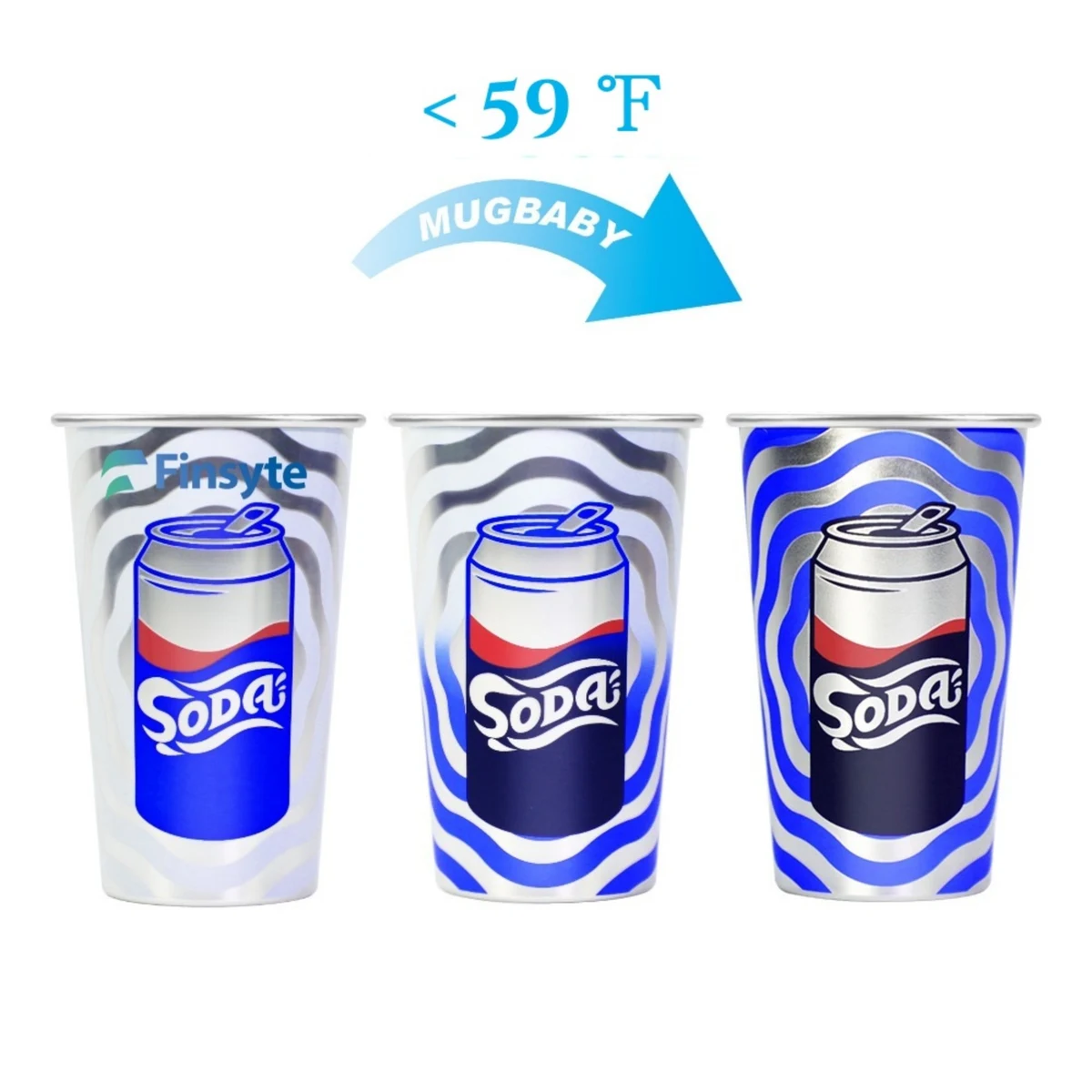 16 oz Aluminum Color Changing Cups 1