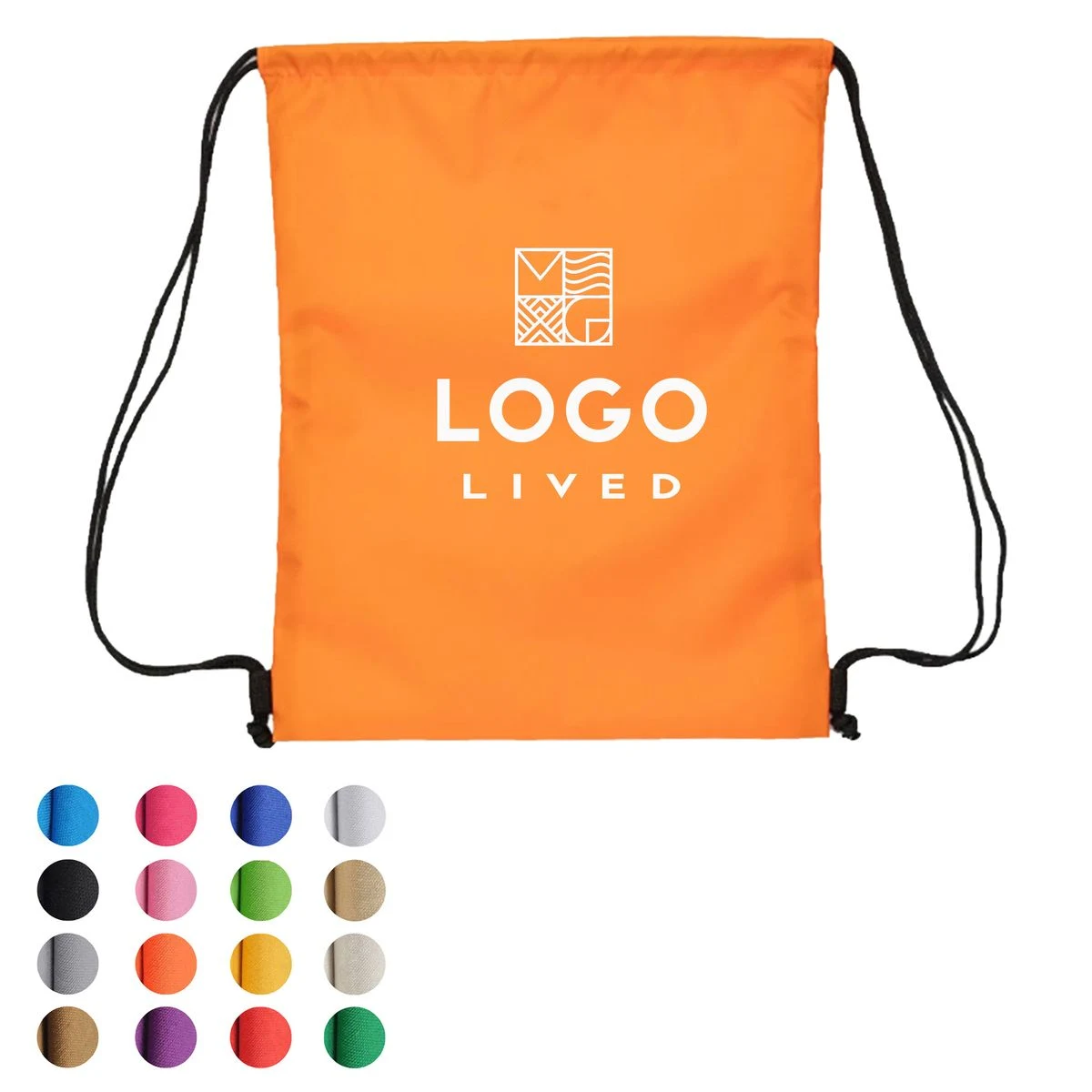 Durable Non Woven Portable Drawstring Backpack 1