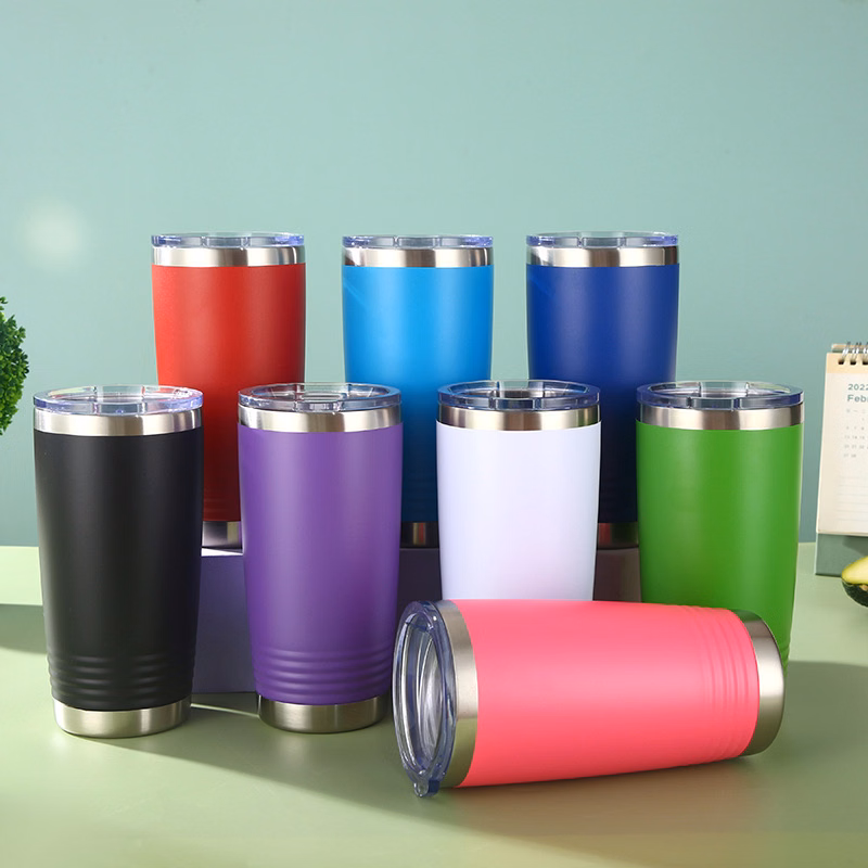 20oz Stainless Steel Insulated Travel Cup with Lid
