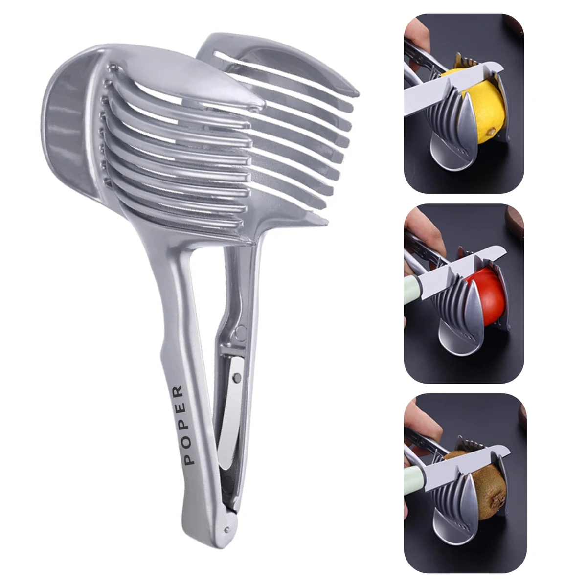 Stainless Steel Tomato Lemon Cutting Aid Tool 1