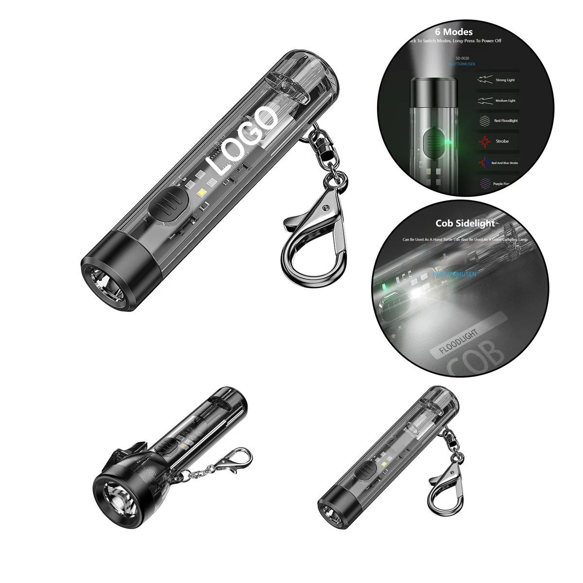 Mini Keychain Rechargeable Flashlight 1