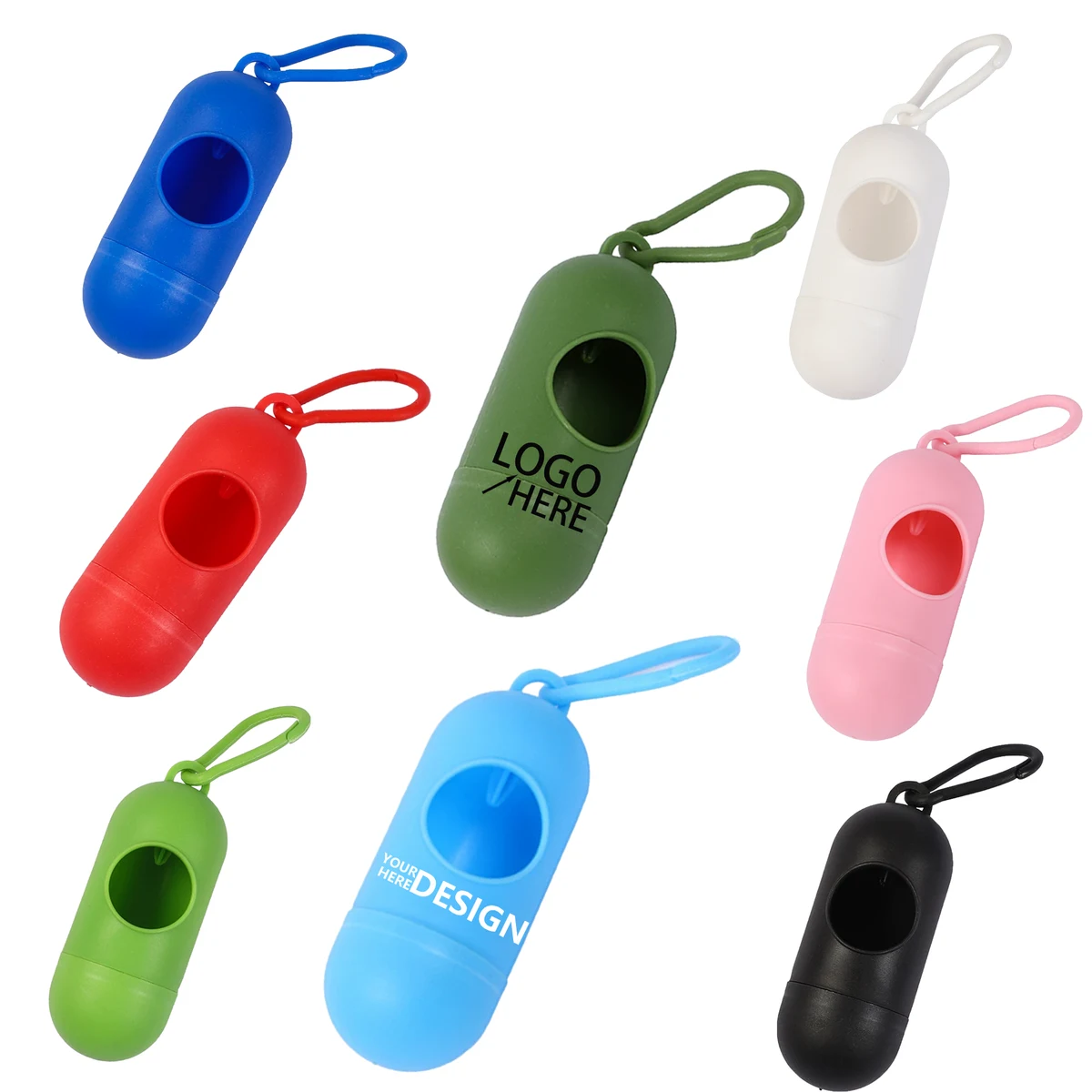 Compact Plastic Pill-Style Trash Box 1