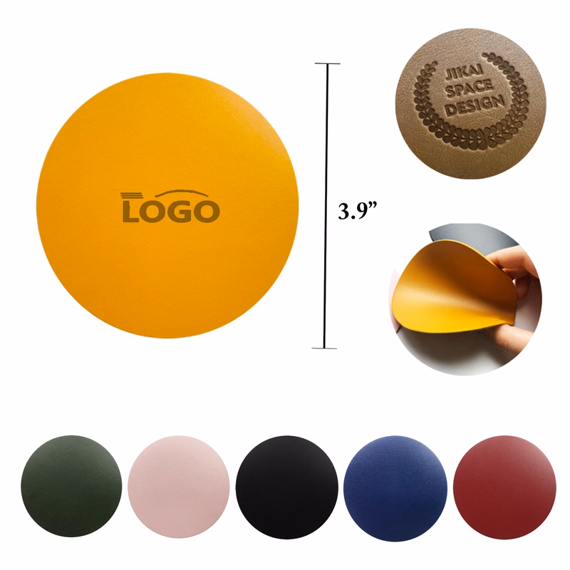 Plastic Round Non-Slip Waterproof Coasters