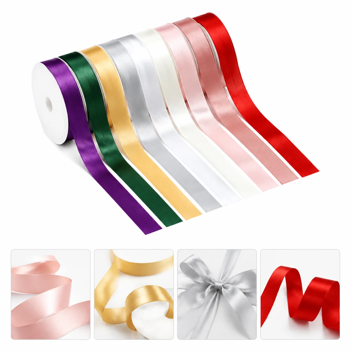 100 Yards 4/5 Inch Craft Polyester Ribbon 1