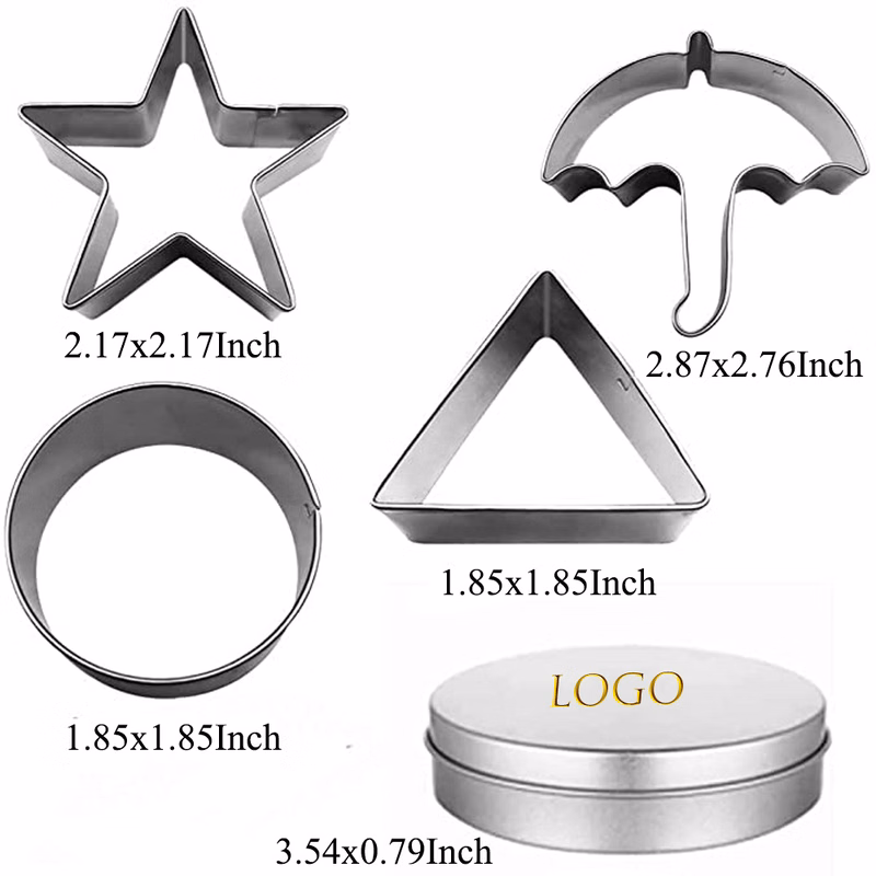 4PCS Cookie Cutter Set - Customized LOGO