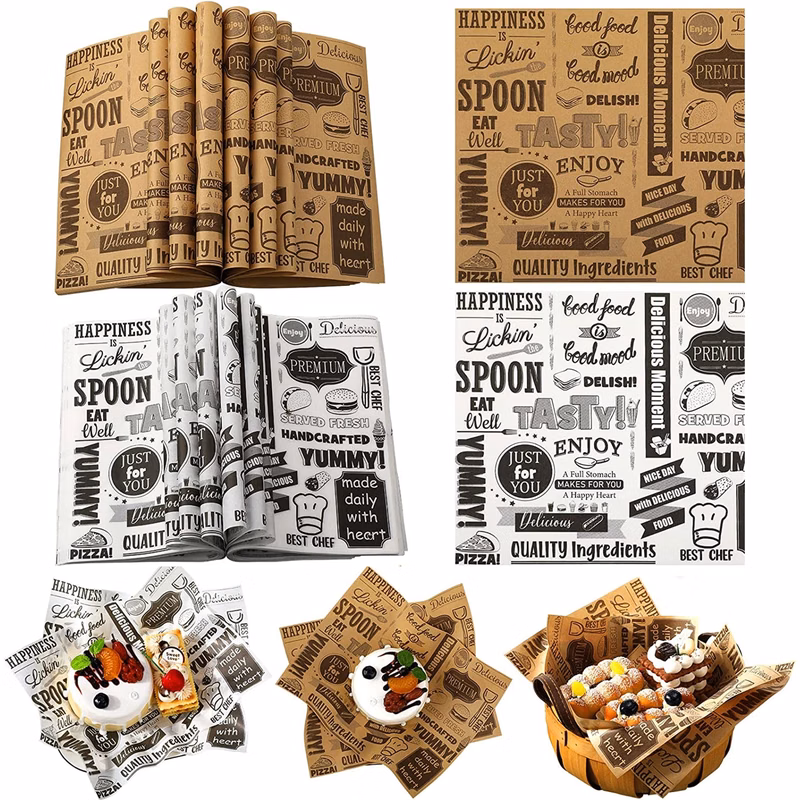 12 x 12 Best Thick Kraft Food Wrapping Paper MOQ1000