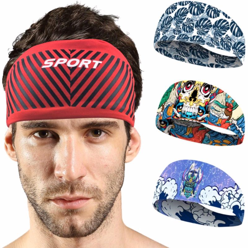 Performance 160G quick dry moisture wicking adult Headband w/ custom logo