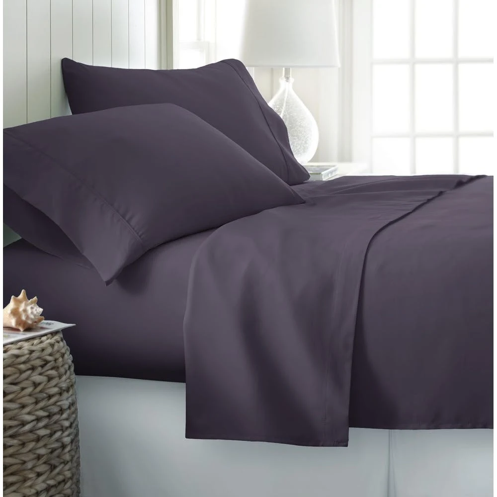 Microfiber Bed Sheets - Purple Twin 3 Piece Set 1