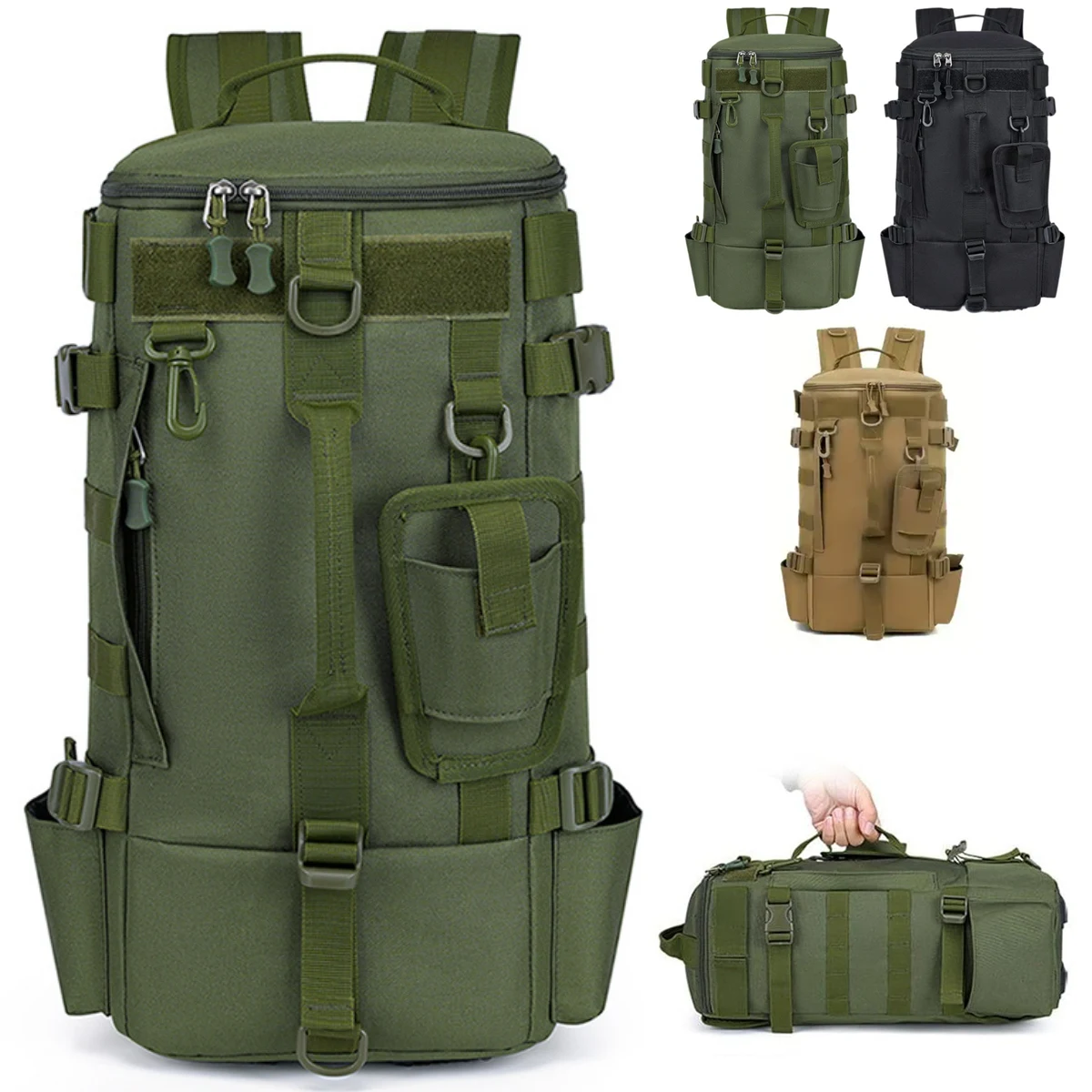 15L Tactical Fishing Gear Backpack with Rod Holders 1