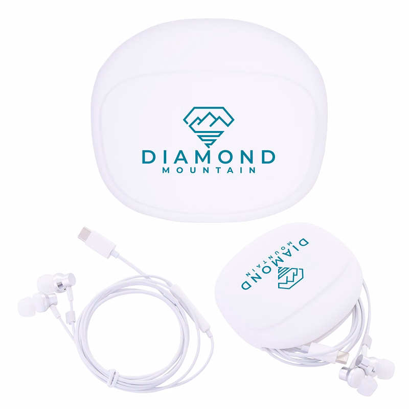 Opus USB-C Wired Earbuds with Silicone Pouch