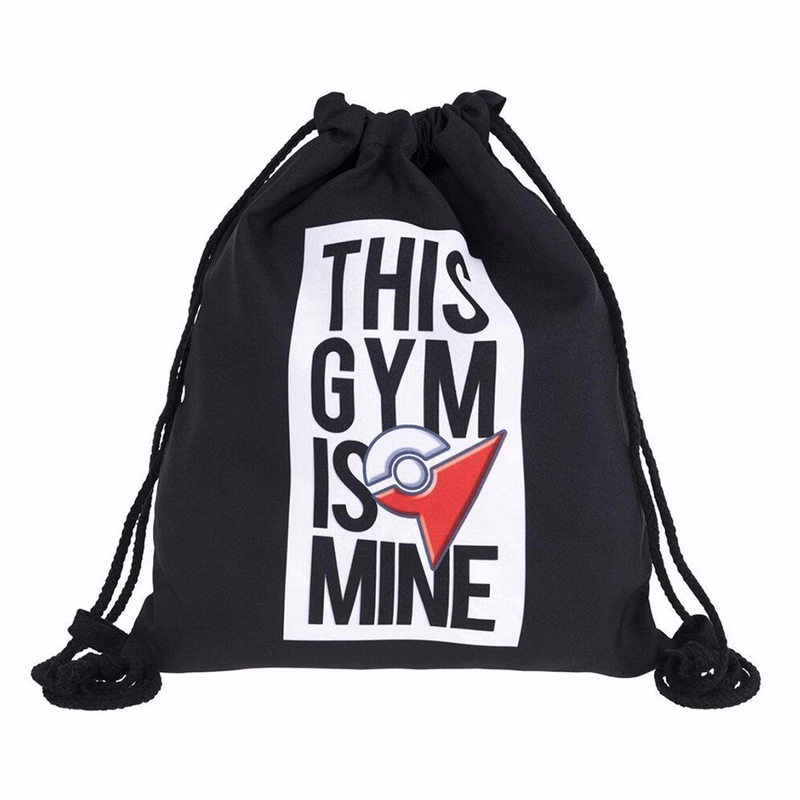 Drawstring Backpack Waterproof Daily Rucksack Book Bags