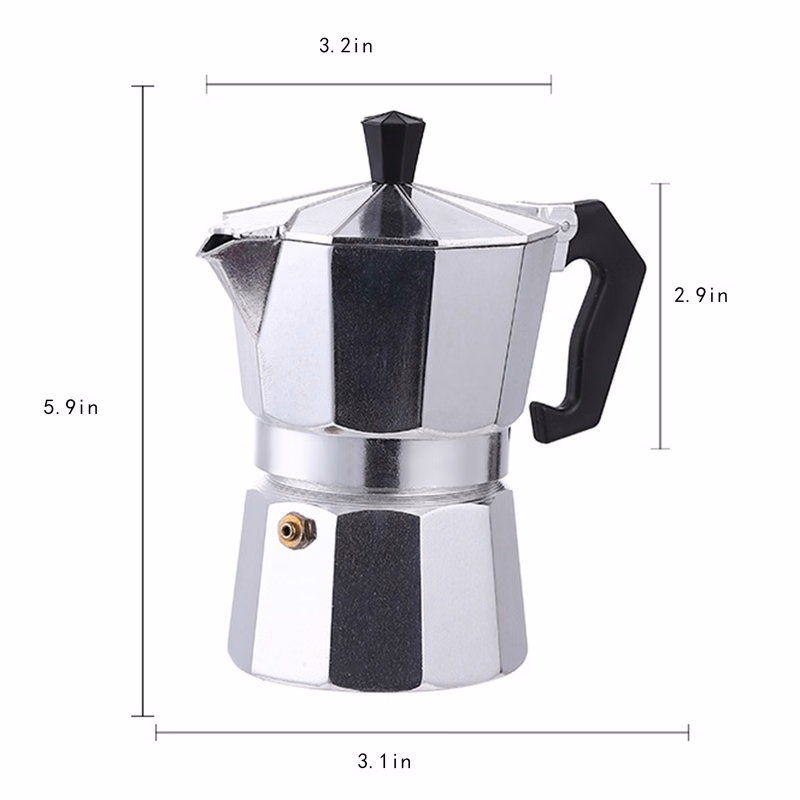 3 Cup Aluminum Stovetop Coffeemaker