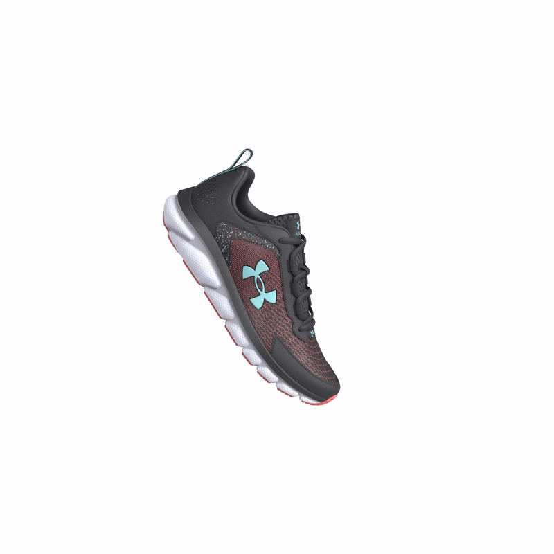 Girls' Grade School UA Assert 9 Paint Splatter Running Shoes 