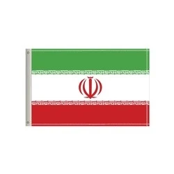 National Flag, Iran, Single-Sided - 96"W x 60"H 1