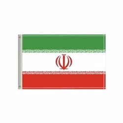 National Flag, Iran, Double-Sided - 96"W x 60"H