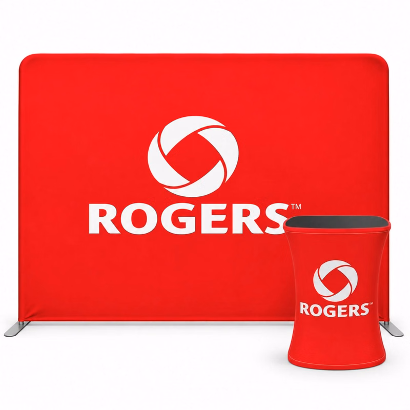 72 Hr Fast Ship - Conference Package, 10' EuroFit Tension Fabric Wall Display and SEG Counter Kit