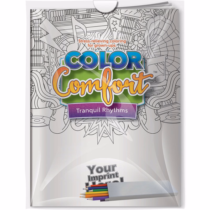 Combo Pack - CC112 Color Comfort & 6-Pack of Colored Pencils in a Poly Bag
