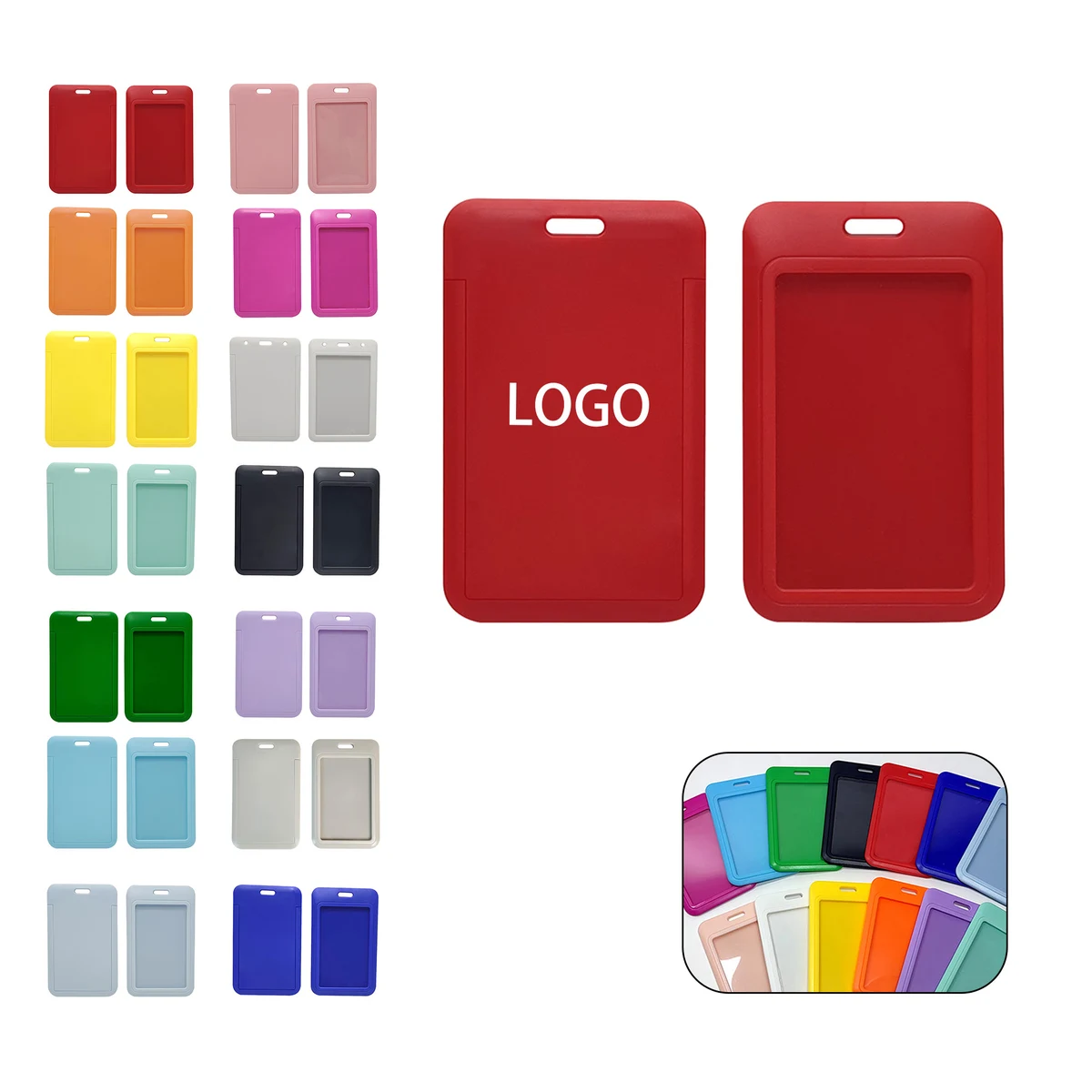 ABS Slide - Top Hard Card Holder 1
