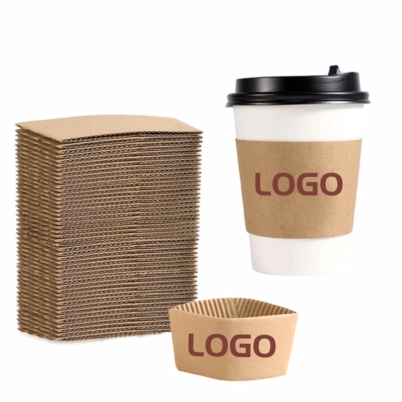 Eco-Friendly Kraft Corrugated Paper Coffee Cup Sleeve