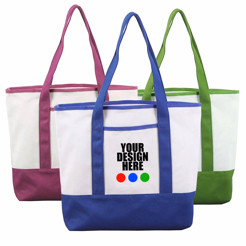 Travel Boat Canvas Tote Bag