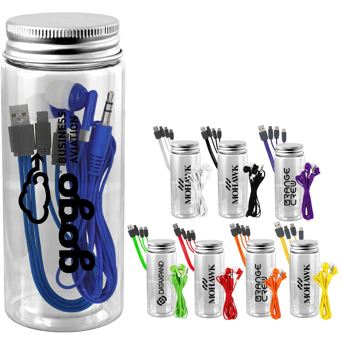 BOTTLED CABLE EAR BUD SET 1