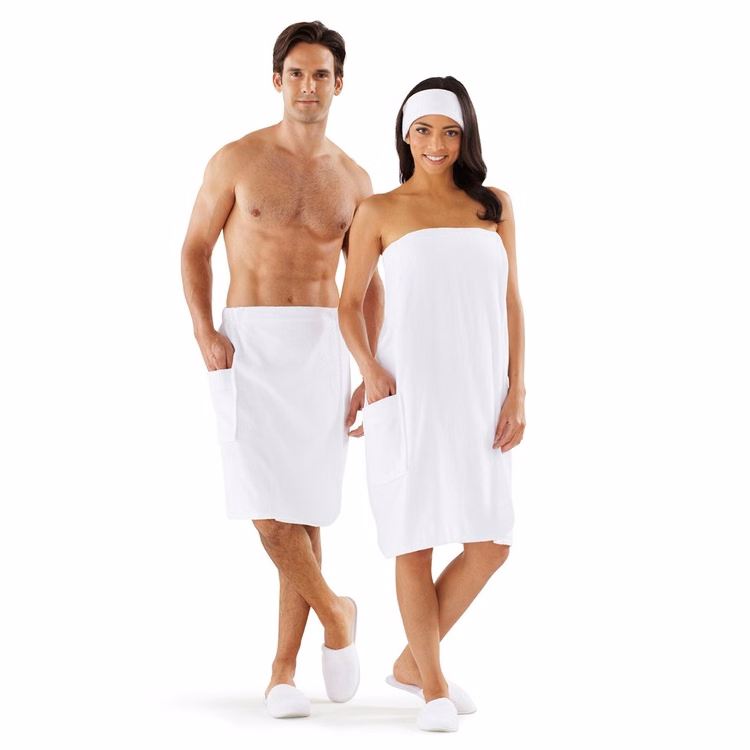 Men's Velour Spa Wrap