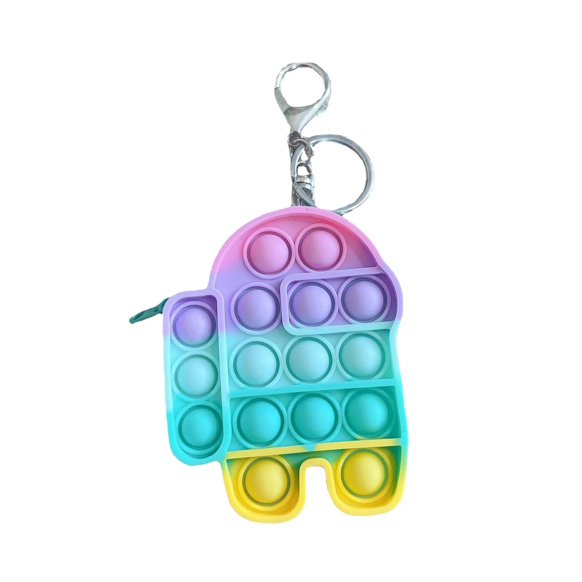Astronaut Silicone Bubble Sensory Toy Wallet Coin Purse 1