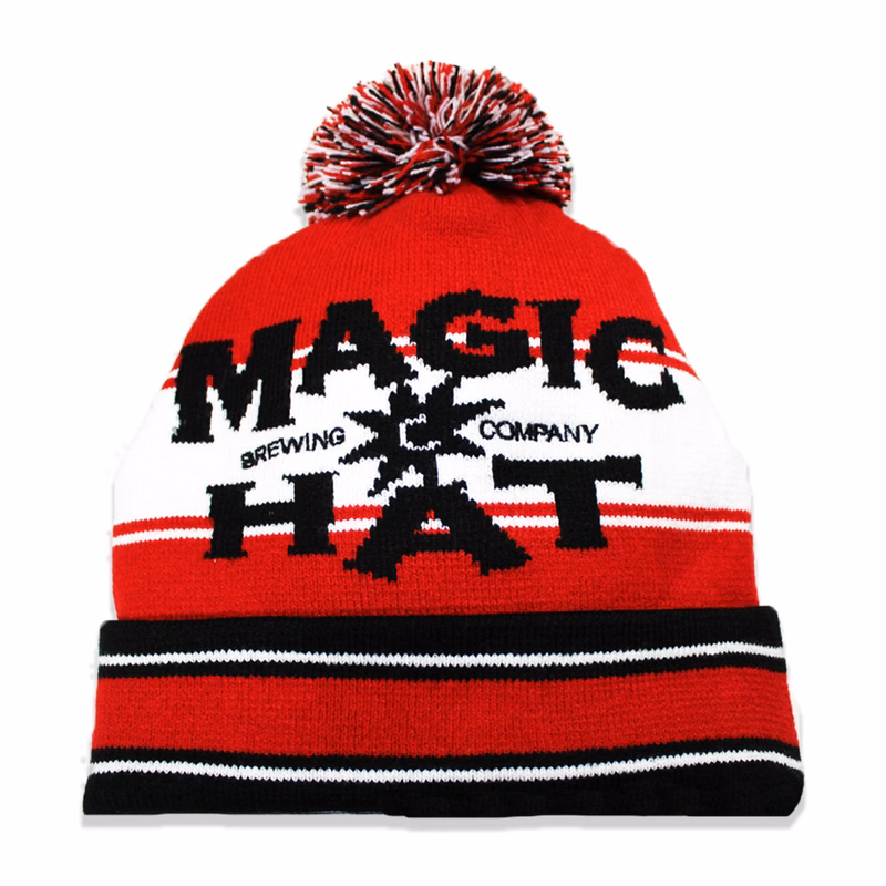 USA Made Custom Beanie With Cuff And Pom